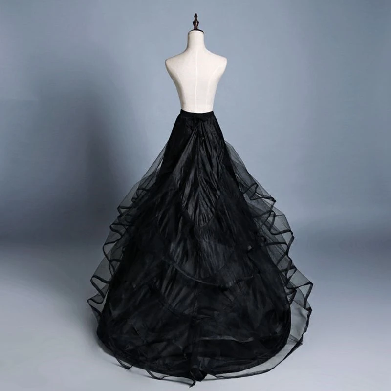 Jupon Long en Crinoline, Sous-Jupe, Robe de Mariée, de Soirée