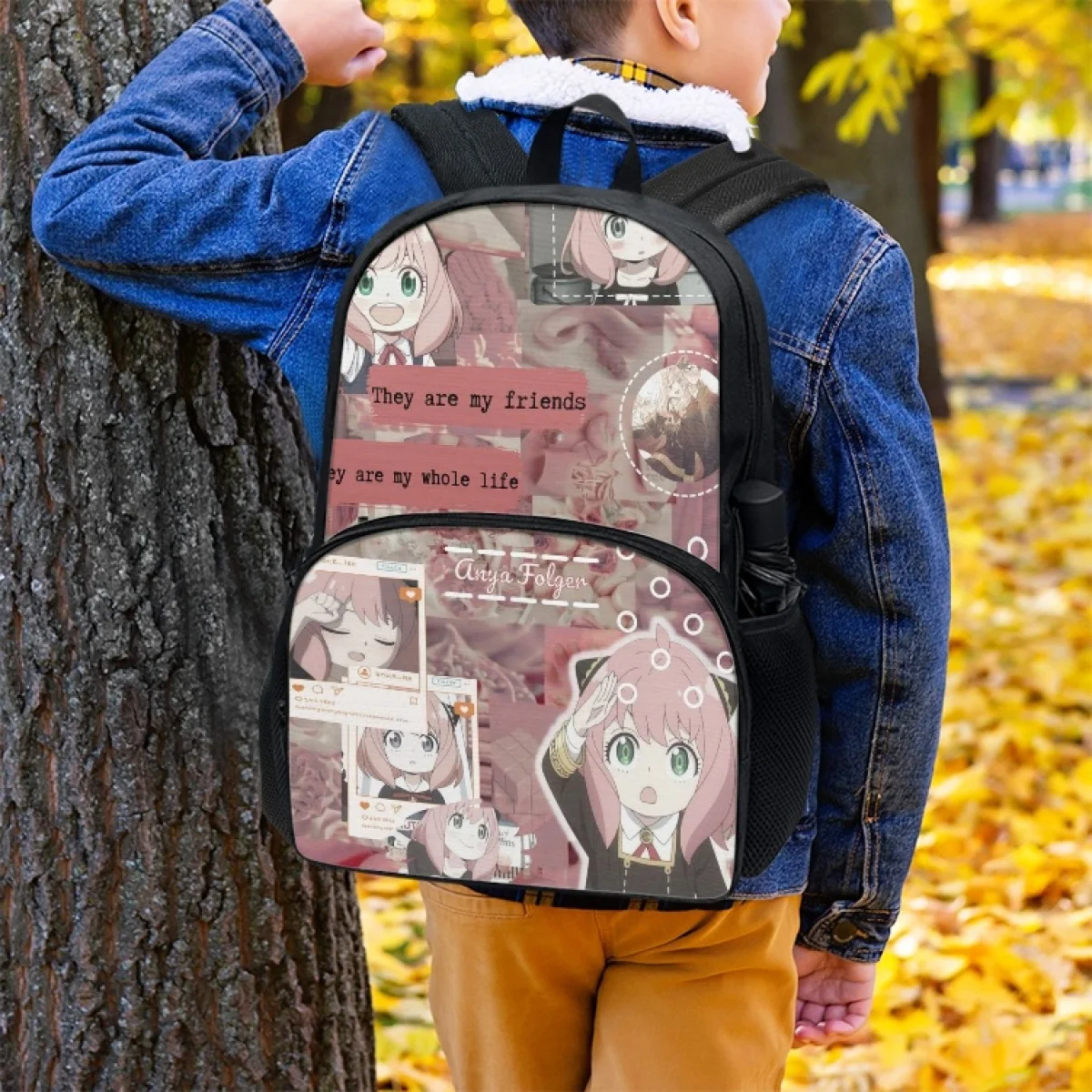 

FORUDESIGNS Anya Manga School Bags Spy X Family Student Backpacks Fashion Lightweight Schoolbag Multipurpose Bookbags Travel