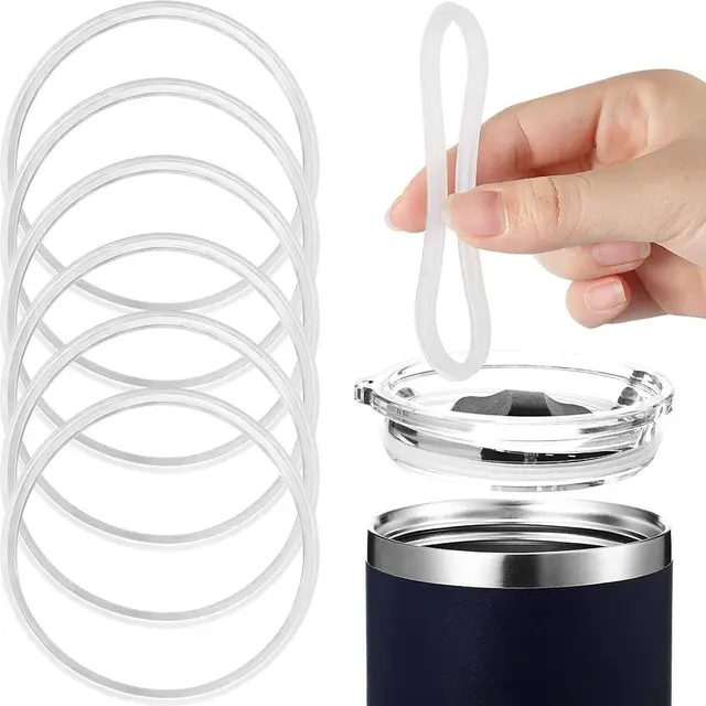 1/4pcs Great Sealing Effect Tumbler Lid Gasket Waterproof 16oz & 20oz Travel Mug Cup Leak-proof Gasket Silicone 1/4pcs Great Sealing Effect Tumbler Lid Gasket Waterproof 16oz & 20oz Travel Mug Cup Leak-proof Gasket Silicone