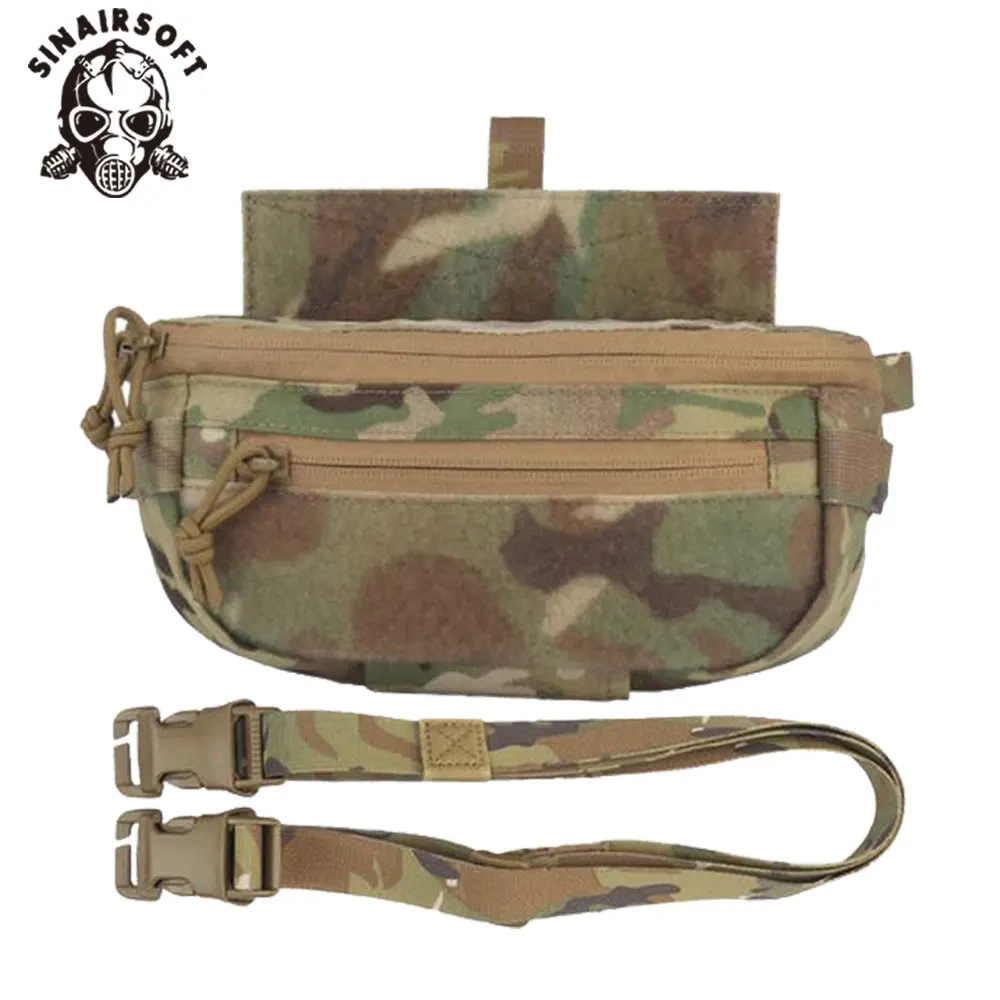 

Tactical Dual Purpose Multifunctional Drop Pouch With Tourniquet Holder Plate Carrier Fanny Pocket Hunting Apparel Accessories