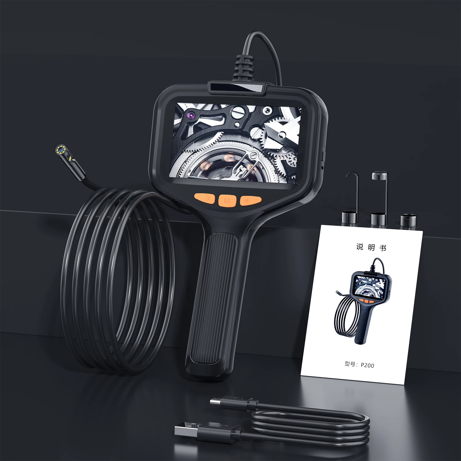 Single & Dual Lens Borescope 1080P Sewer Camera with 4.3'' LCD Inspection Camera IP67 Waterproof Bore Scope for Home Drain 6