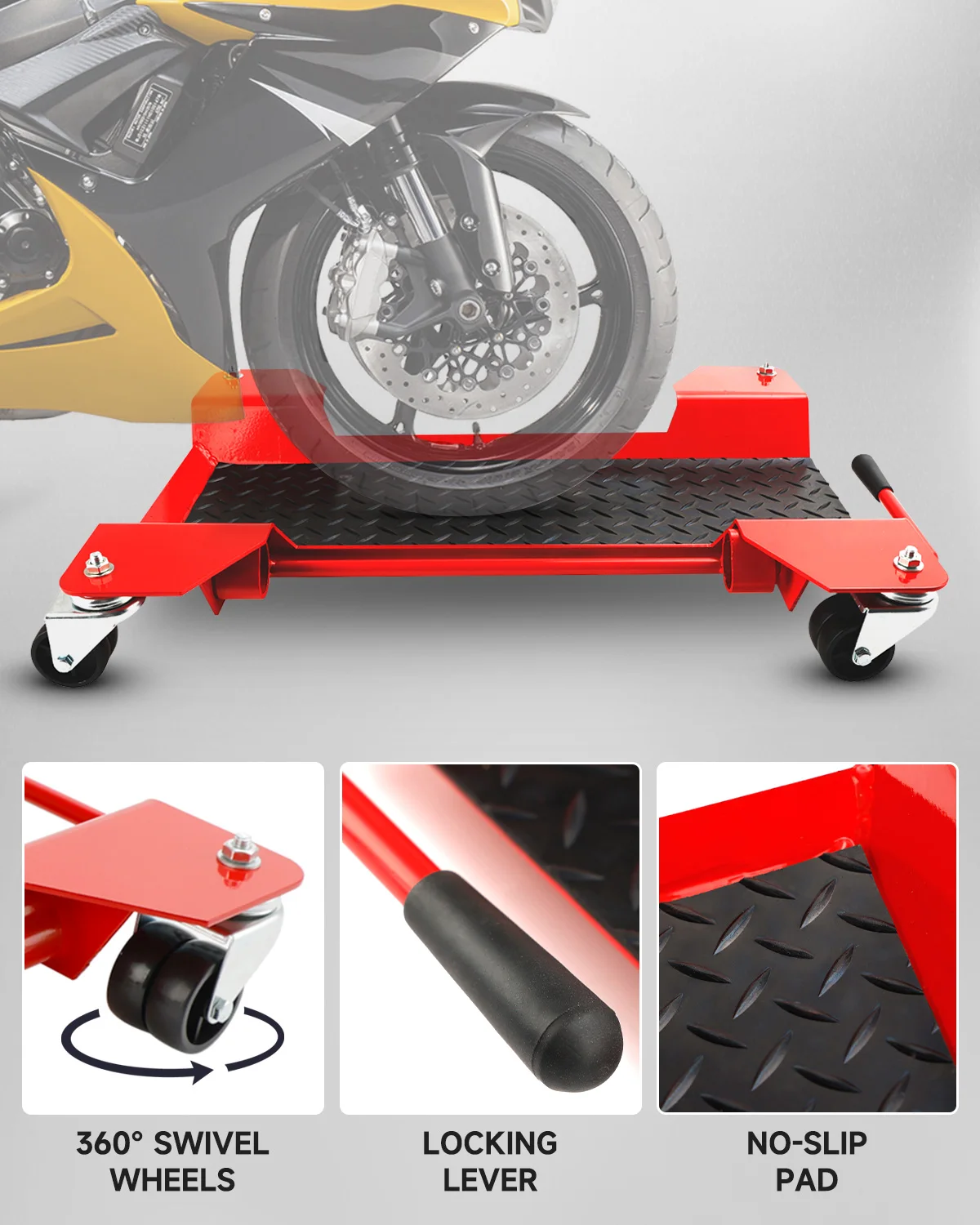 Areyoursha-دراجة نارية Centre الوقوف تتحرك دوللي ،...