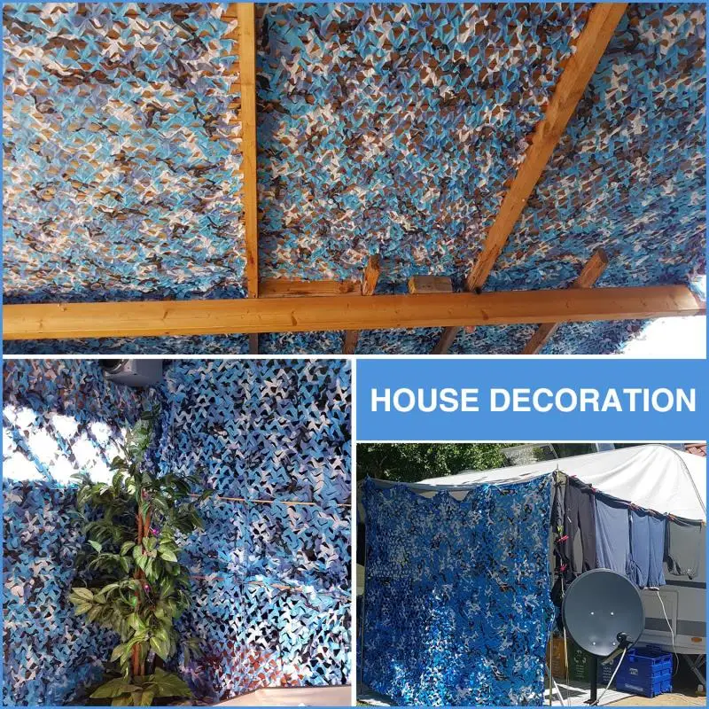 Tarnnetz Jagd Tarnnetz Autozelt Markise Schattennetz Schwarz Grün Blau Wald Sonnenschutz Outdoor Schattierung – Detail 12