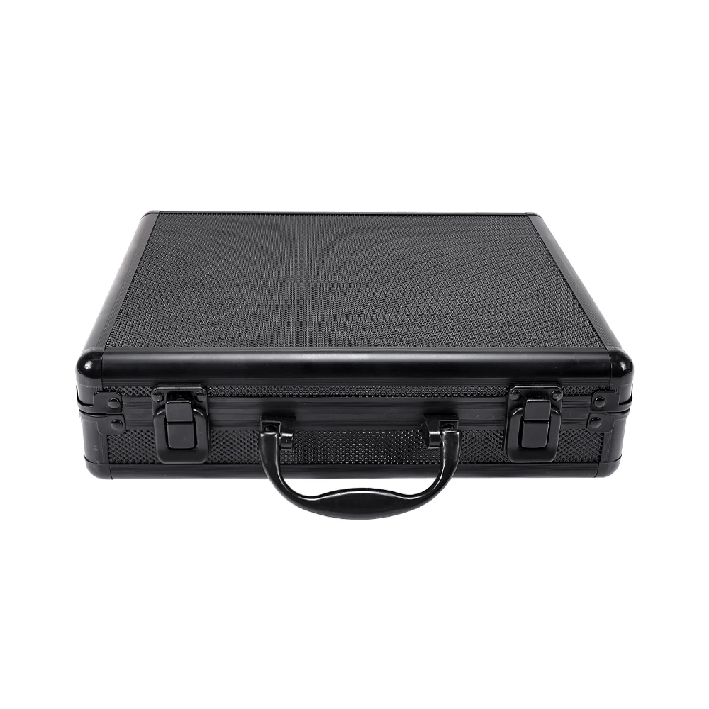 Tactical Aluminum Hard Pistol Case Gun Bag Case Padded Foam Lining For Hunting Airsoft Glock Ipsc Tool Toolbox Suitcase Black gun bag gun accessories