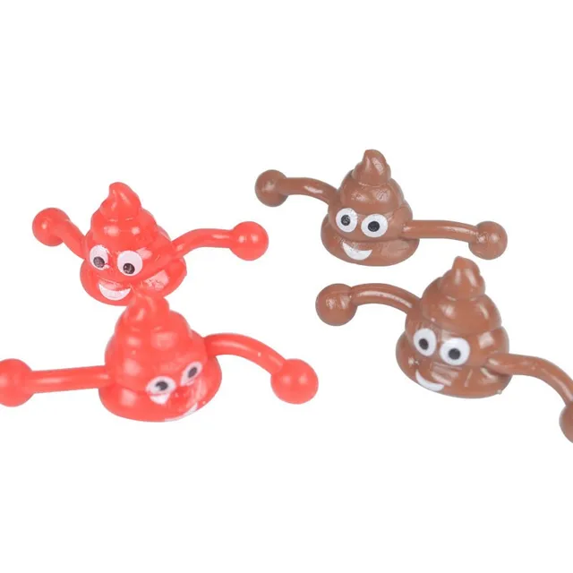 Novelty Poop Ejection Gag Toys Sticky Fake Poop Toy Prank Elastic Kids Toy Children's Adult Antistress Catapult Launch Poop 3-1x 6