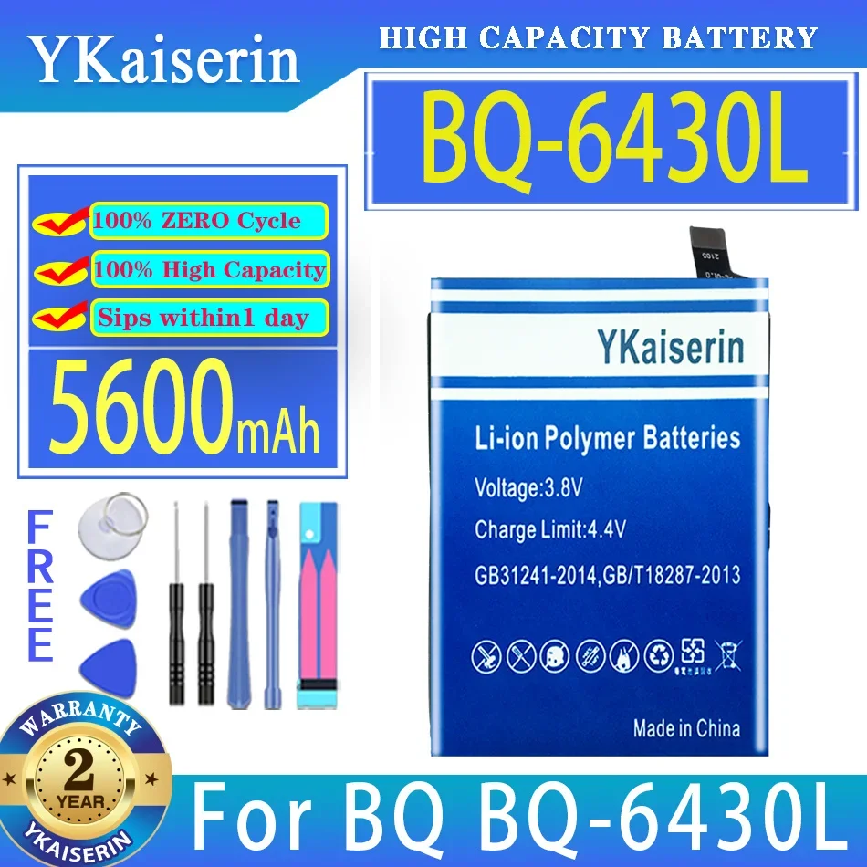 

YKaiserin Battery BQ6430L 5600mAh For Oukitel C21 for BQ BQ-6430L Mobile Phone Batteries