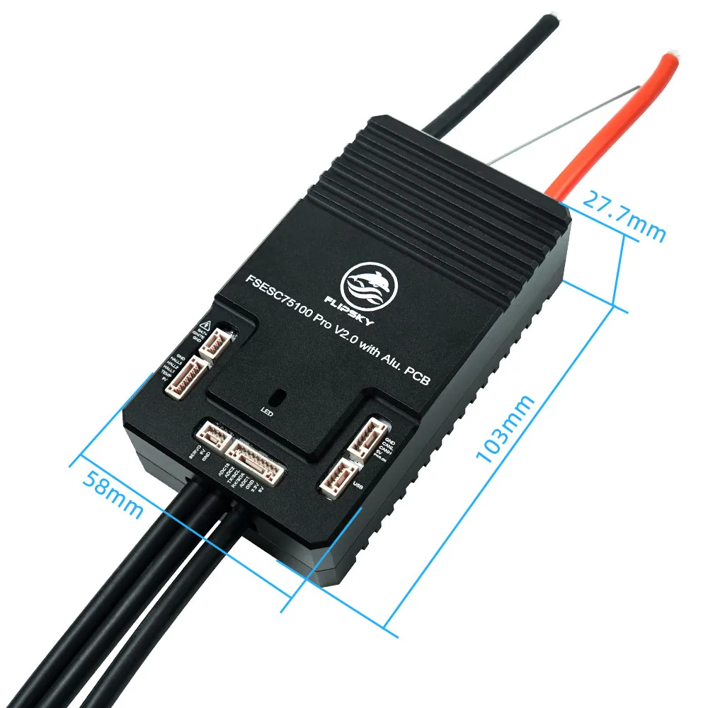 Flipsky 75100 Pro V2.0 With Aluminum Pcb Based On Vesc for Electric Skateboard / Scooter / Ebike Speed Controller