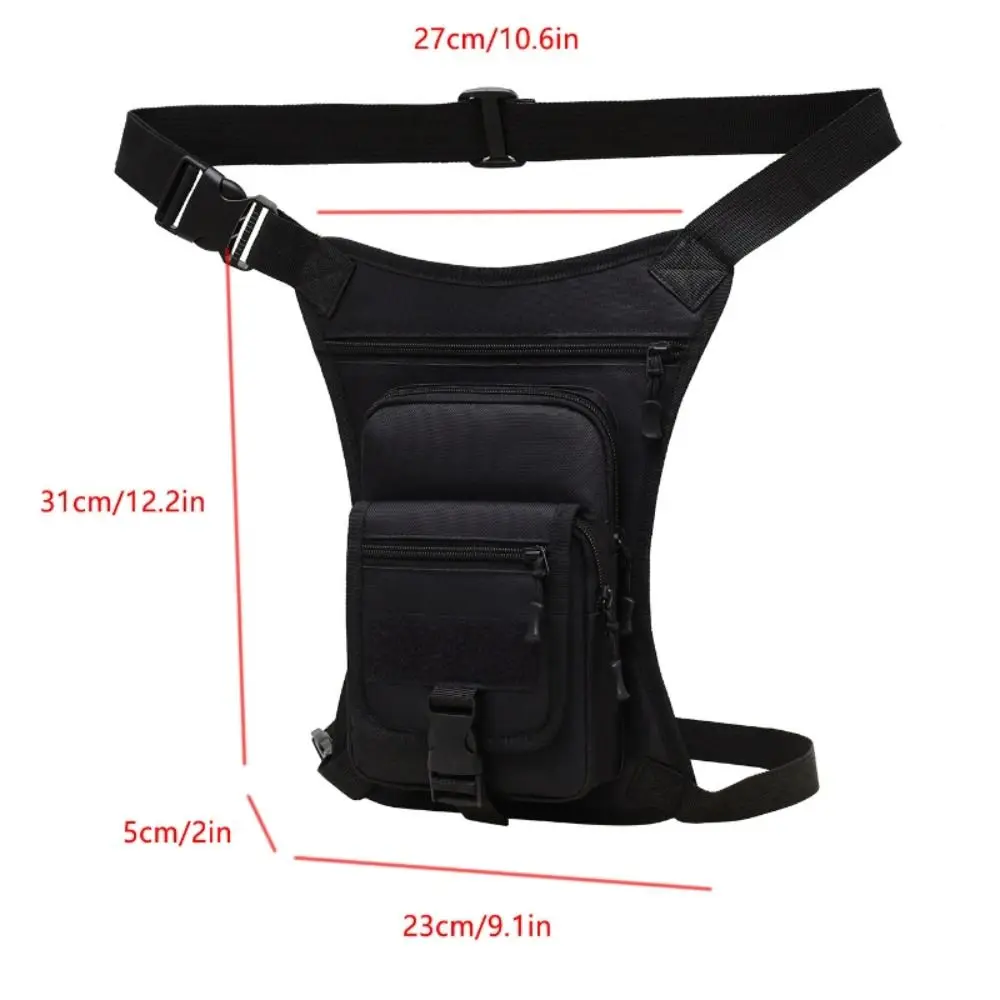 Large Capacity Outdoor Drop Leg Bag Oxford Cloth Camouflage Hiking Waist Pack Multi-Purpose Waterproof Motorcycle Bag