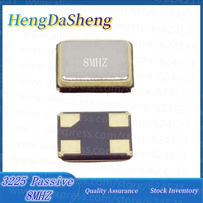 10Pcs/Lot 3225 Chip Passive Crystal Oscillator 8M 8MHZ 8.000MHZ Resonator 4 Pin Passive Crystal