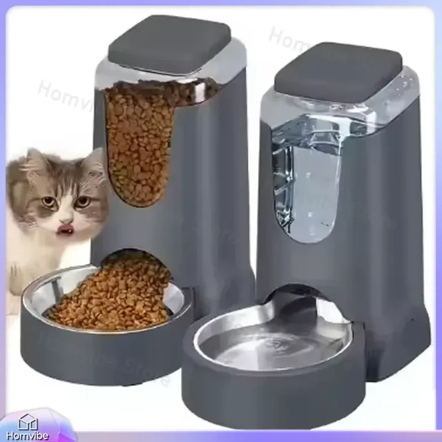 2.5L Automatic Pet Water Dispenser for Dogs and Cats Large Capacity Gravity Feeder Plastic Bottle Design Pet Feeding Supplies 2