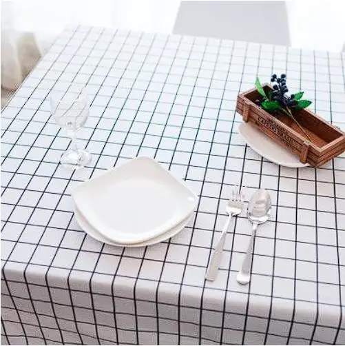 

2021-23 Tablecloth Square Round White Tablecloth For Wedding Hotel Table Cloth Table Cover Overlay tapetes nappe mariage Table