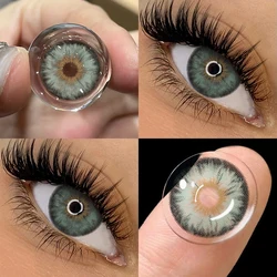 Bio - essence Green Colored Contact Lenses | Fashionable Y2K Summer Festival Essential for Selfies & Street Style (Siri Green)