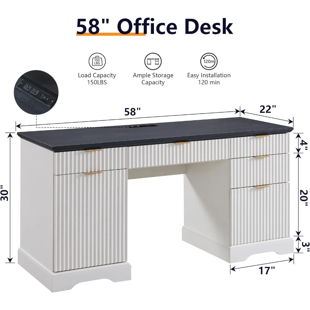 Ljustra Modern Executive Desk