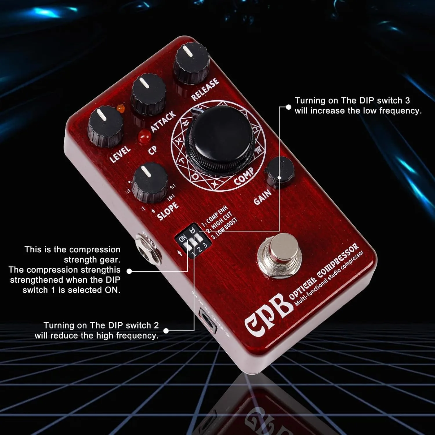 Leeky Optical Analog Compressor Pedal,CPB Electric Guitar