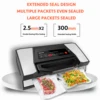 Vakumar VH5180  Kitchen Automatic Commercial Household Food Vacuum Sealer Packaging Machine Include 2 rolls Vacuum packed bags 4