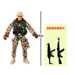 Elite Force Action Figure Toy - Military Soldier with Accessories for Children (Type 6)