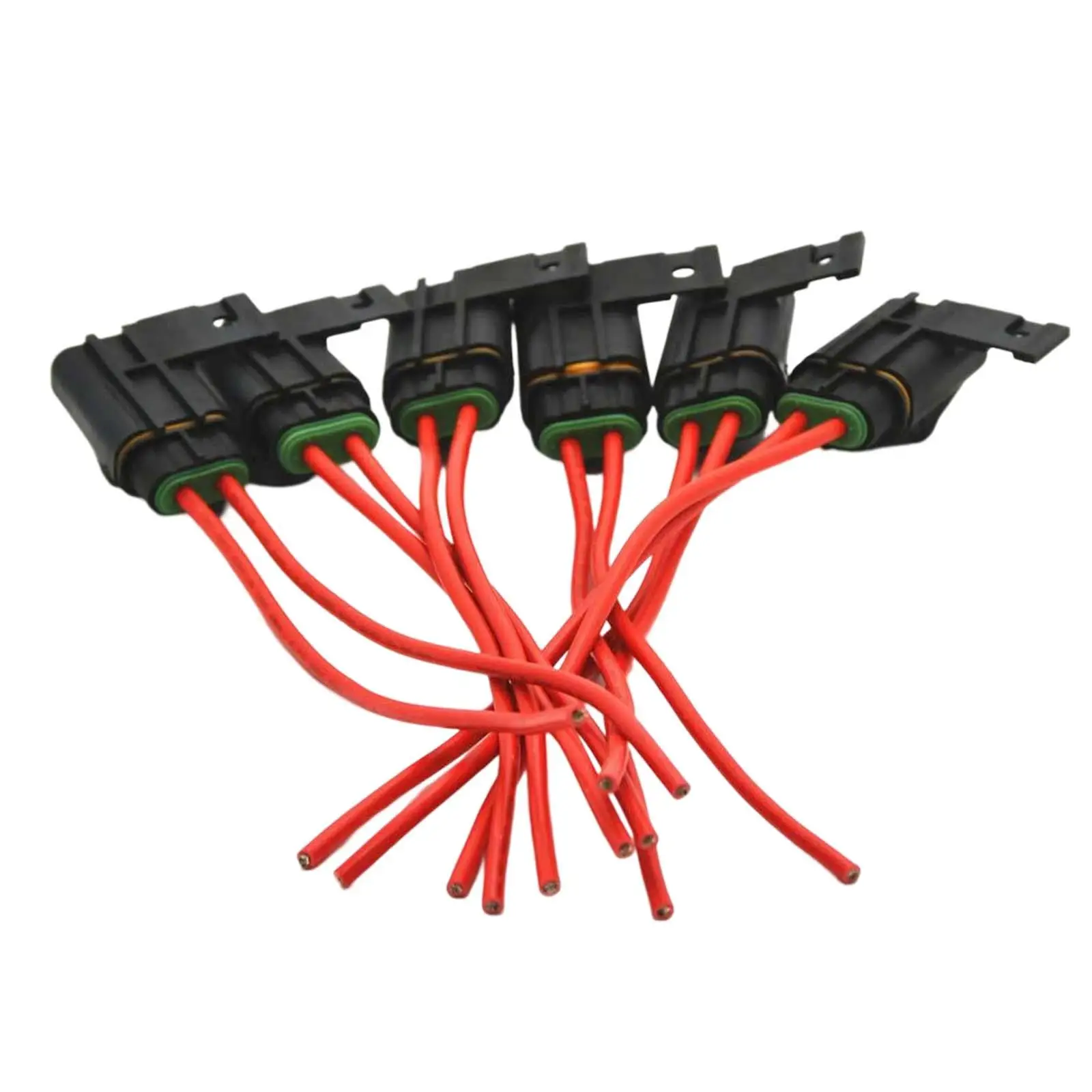 6Pcs Inline Fuse Holder 12AWG Gauge Wiring Harness 30A Blade Style Ato/atc Fuse Holder for Heavy Duty Bus Power System Car