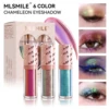 MLSMILE 3-piece liquid chameleon dragon eye shadow set, long-lasting glittery multicolor eye shadow makeup set. 1