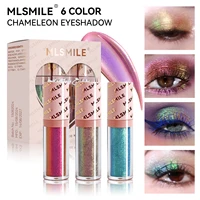 MLSMILE 3-piece liquid chameleon dragon eye shadow set, long-lasting glittery multicolor eye shadow makeup set. 1
