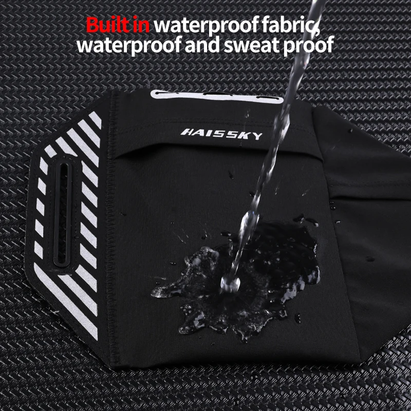 HAISSKY Slevee Outdoor Sports Running Bag Universal Men Women Belt Elastic GYM Workout On Hand Phone Cards Keys Storage Pouch 4