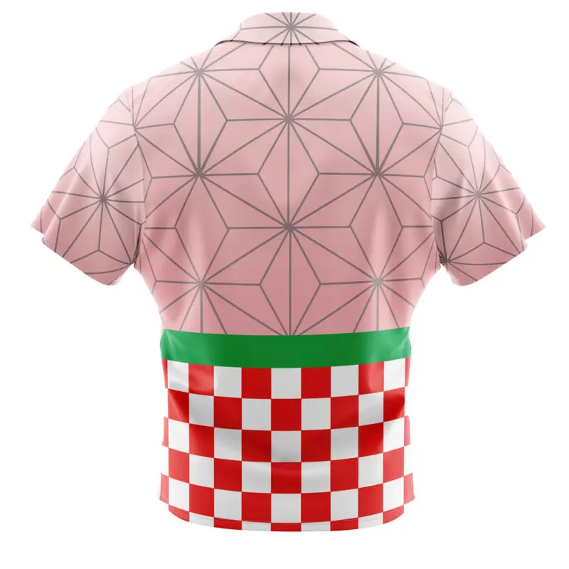 Nezuko Kamado Demon Slayer Button Up Hawaiian Shirt 2