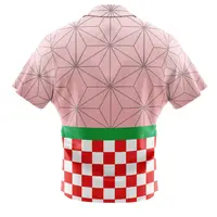 Nezuko Kamado Demon Slayer Button Up Hawaiian Shirt 2