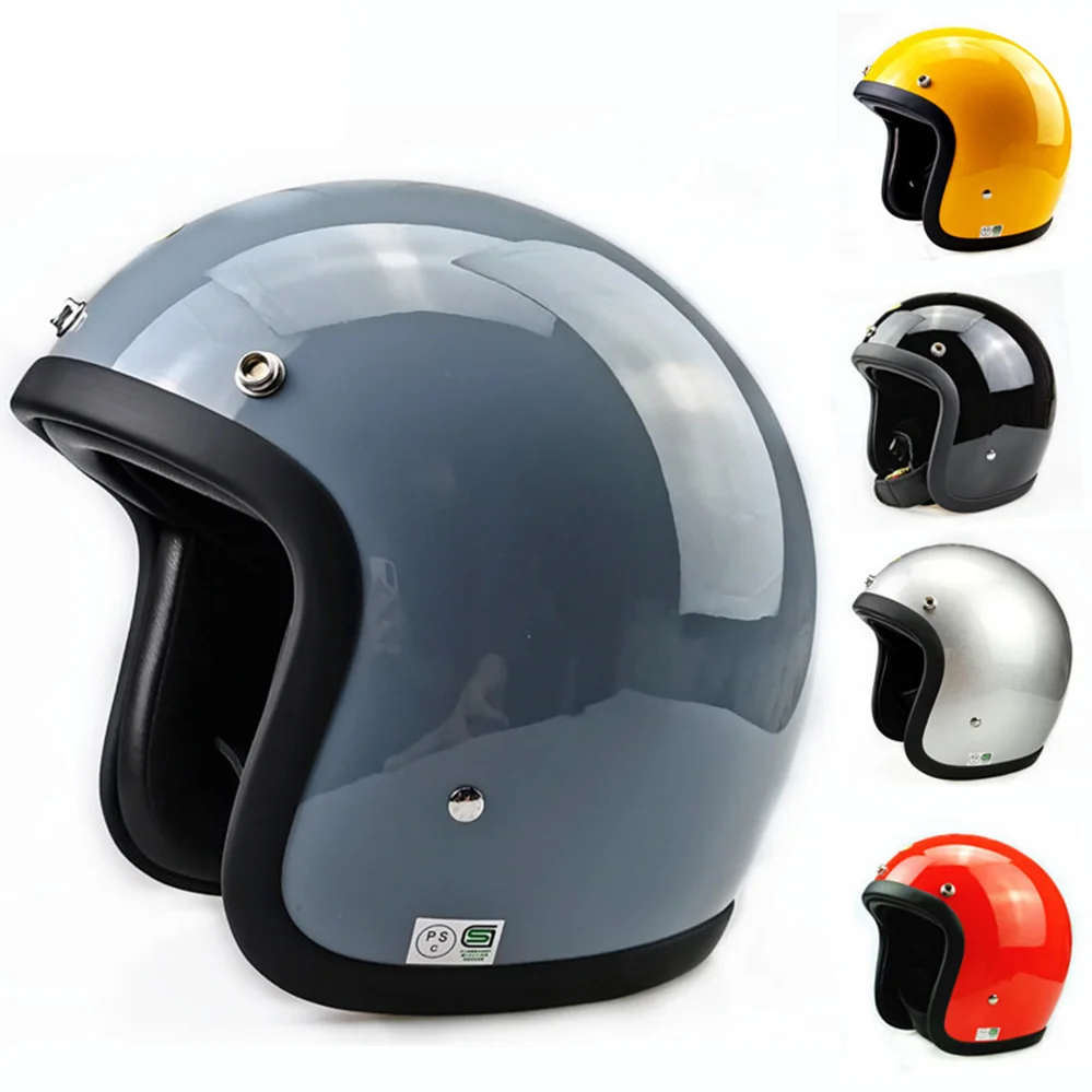 

TT&COCASCOS 500TX Japan Korea Lightweight Fiberglass Shell Open Face Motorcycle Helmet Vintage Retro Motorbike Riding Casco Moto