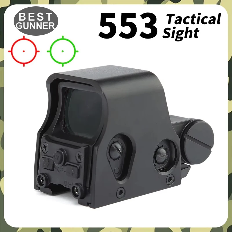 553 Tactical Holographic Sight Green/Red Dot Scope for Outdoor Huntinig Airsoft Rifle Weapon 20 mm Picatinny/Weaver Rail Mount red dot sight,holographic collimator