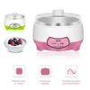 Yogurt Maker Mini Automatic Yogurt Machine Household DIY Yogurt Tools Kitchen Appliances Stainless Steel Tank Pink 220V 1