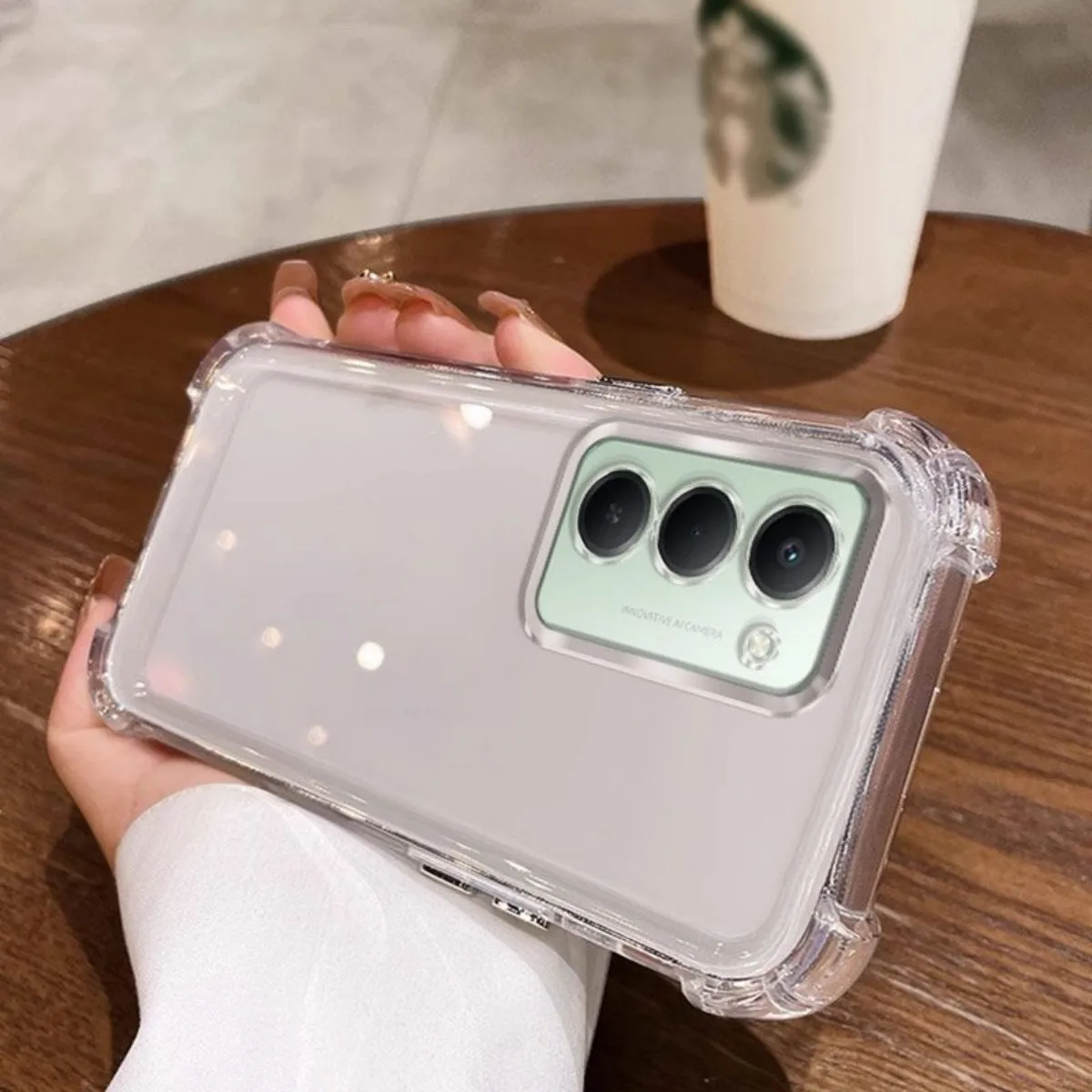 Electroplated Transparent Shockproof Silicone Camera Protection Case