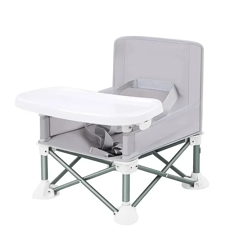 Aluminium Alloy Foldable Portable Compact Baby Chair With Safe Belt For Indoor Outdoor Use Easy Travel For Camping Picnics foldable baby chair