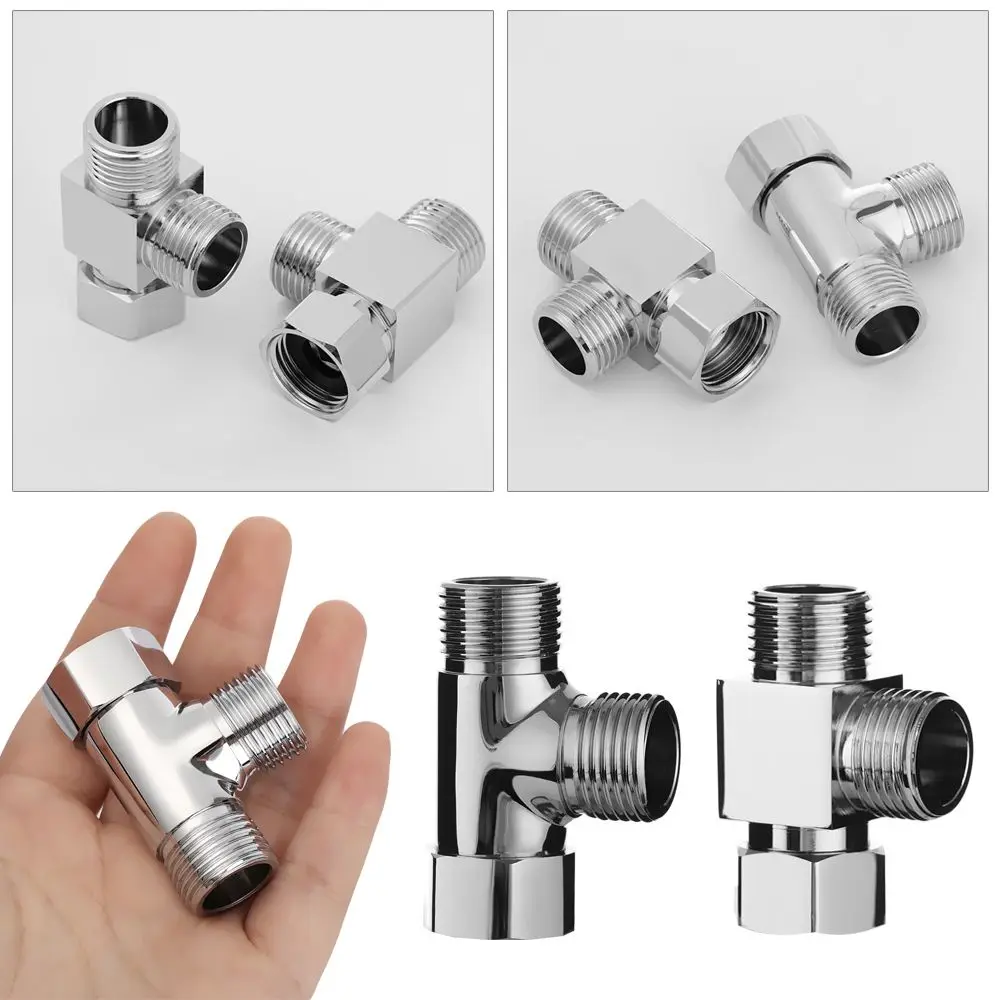 Brass 3-way Bathroom Supplies Connect Shower Head Diverter Valve Faucet Adapter Kitchen Sink Splitter Water Tap Connector