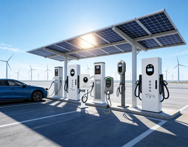 Station de recharge rapide DC personnalisable 40kW-240kW, chargeur double pistolet pour voitures électriques, option 60kW pour usage commercial 1