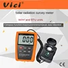 Vici Solar Power Meter LCD BTU Light Radiation Tester Compass Optical Solar Research Glass Light Intensity Data Peak Hold LX107 3