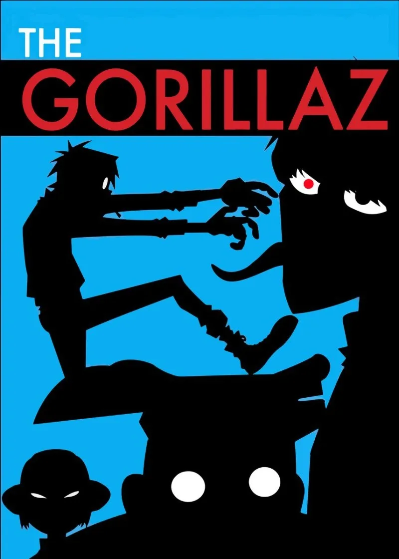 Gorillaz Hip-Hop Band Artistic Canvas Wall Art