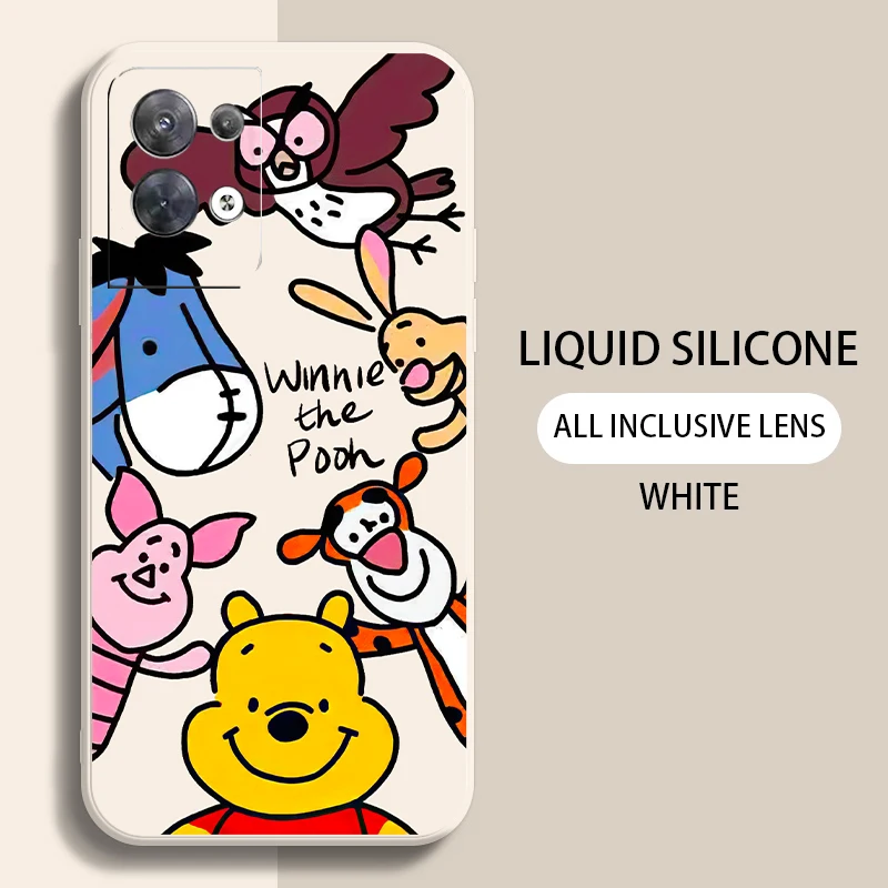 Pooh Bear Winnie Ϳ ޴ ̽, OPPO Find X6 X5 X3 Pro Lite Neo OPPO Reno 9 8 7 Pro Lite 8T 8Z 7Z 5G, Carcasa  