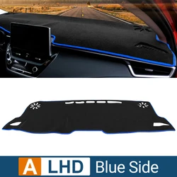 Hybrid Car Dashboard Cover Dash Mat Sun Shade Pad Anti - UV Carpet - - (A Blue Side LHD)