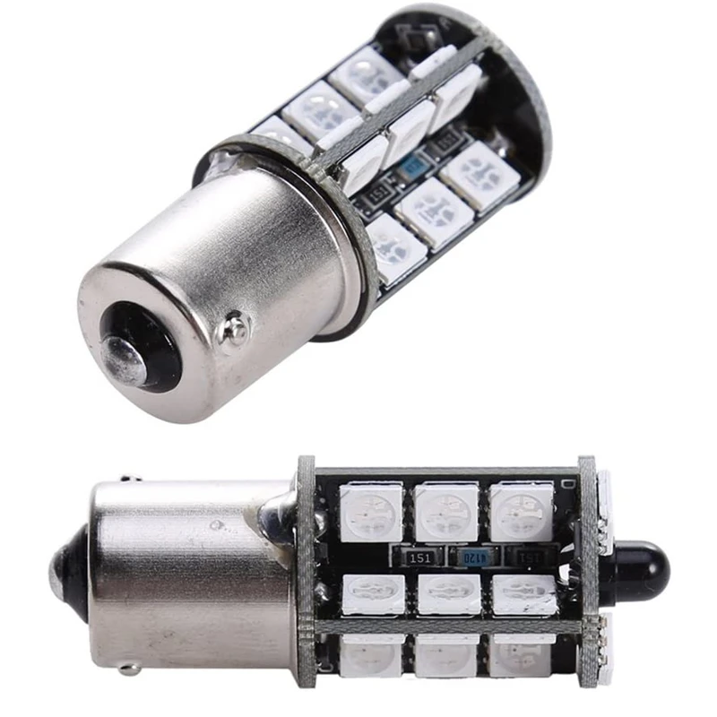 LED Light LED Bulb LED Fog Light LED Headlight Fog and Headlight Bulbs 2x LED RGB Interior 1156 5050 27LED Decoration DRL Fog Light Bulbs with Remote Control Daytime Running light LED headlight bulbs
