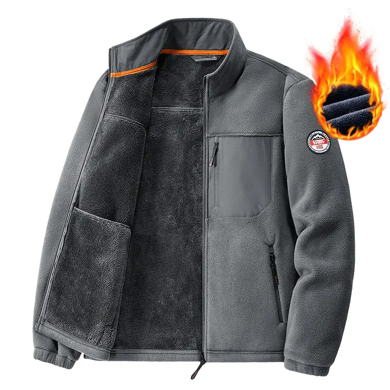 Men Polar Fleece Tactical Winter Sports Hood Caro Coat main image 0