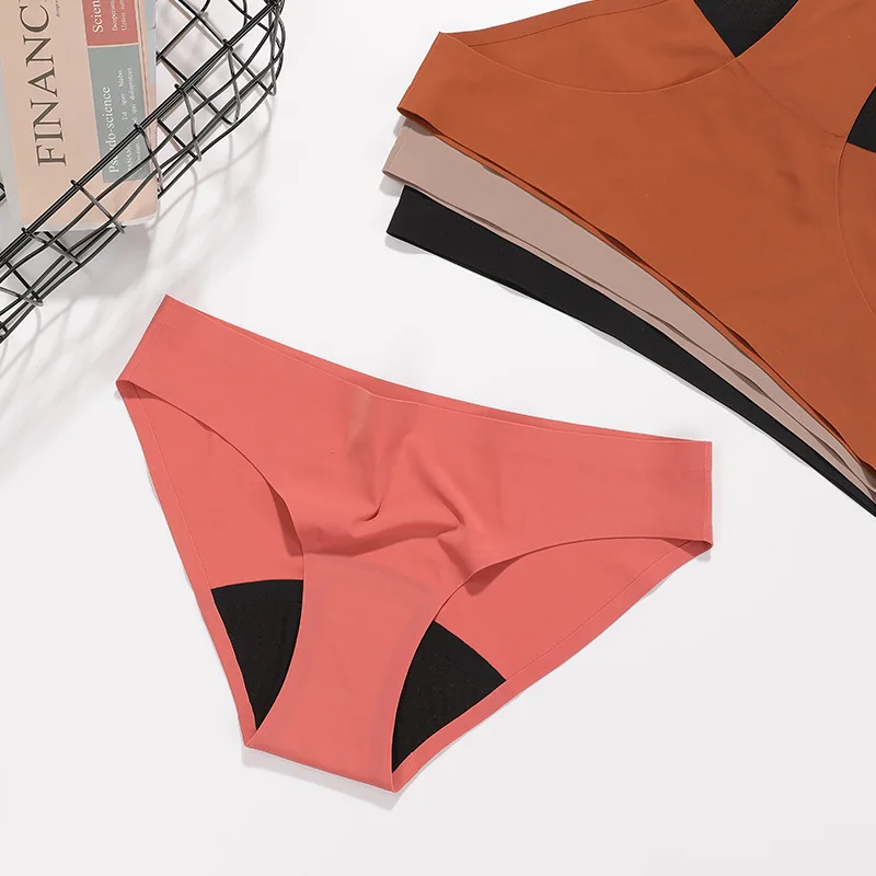 Leopard Print Four Layer Sanitary Napkin Anti Side Leakage Menstrual Underwear for Women's Physiological Pants