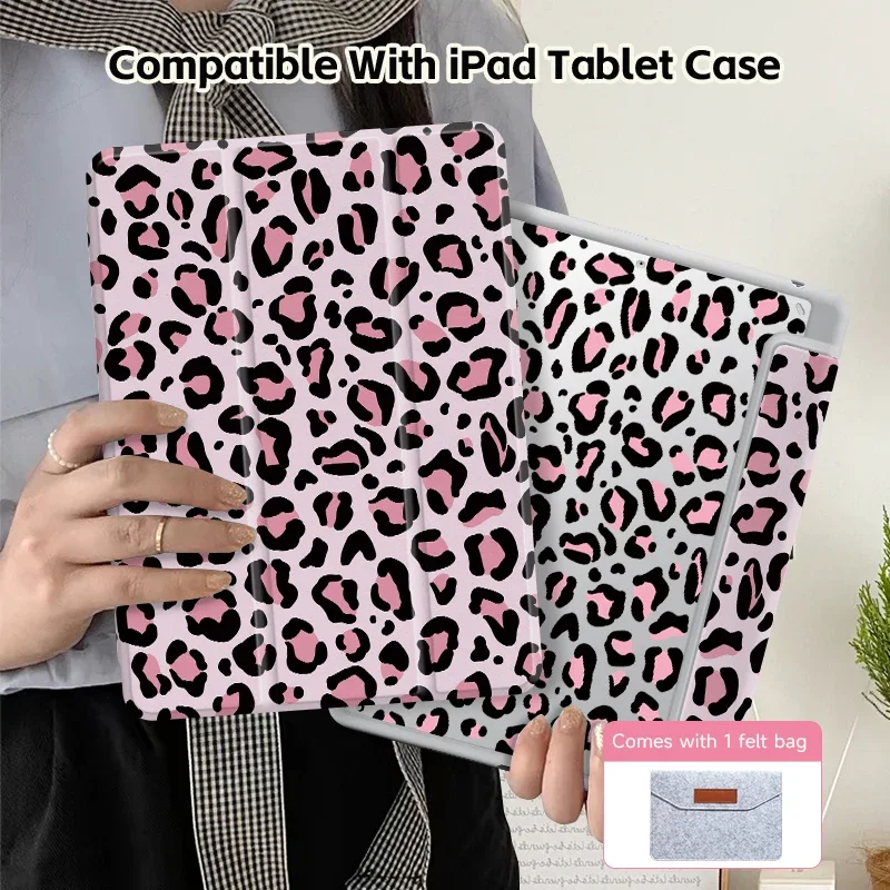 Enhanced iPad Case with Sleep Wake Function and Pen Slot Design - Double-Sided Printing