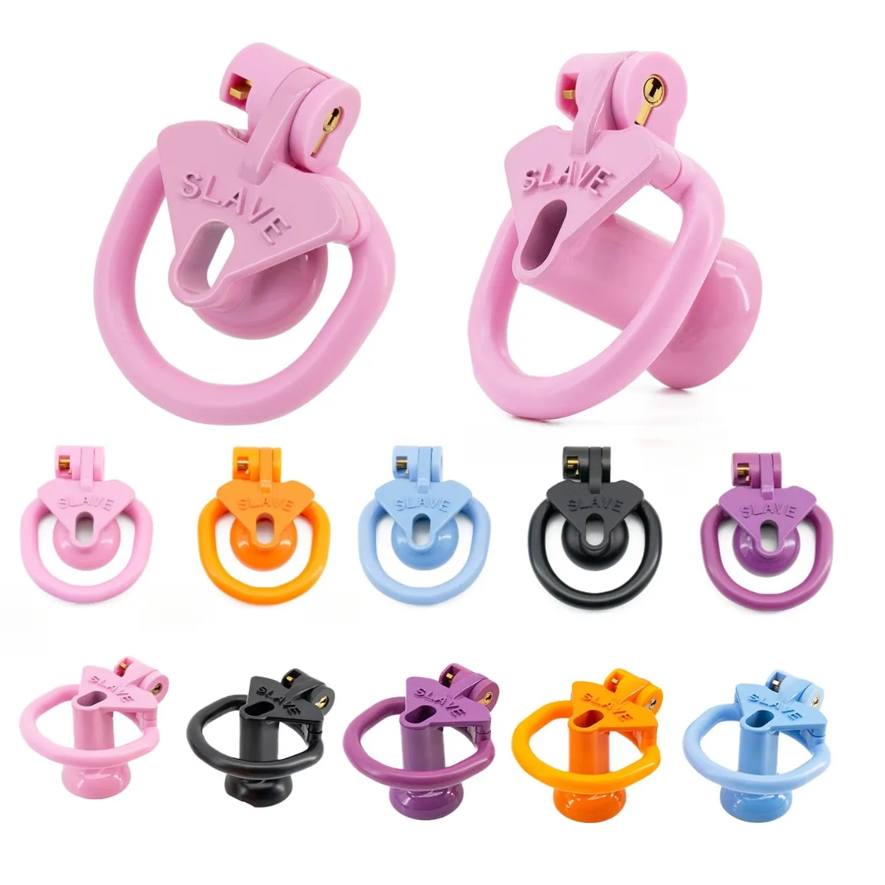 Lightweight Breathable Chastity Devices 4 Penis Rings Inverted Cock Cage SM Adult Sex Toys Negative Lock Slave Bondage Cage Penis Chastity Cage Chastity Lock Sex Toy Chastity Cage Accessory Penis Cock Ring