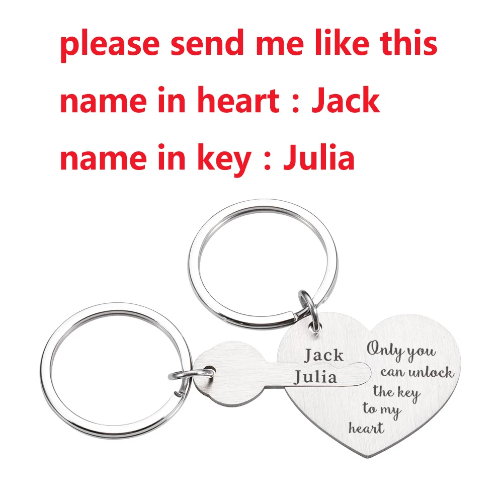 You Unlock my heart with keys gift for Valentines day for him and