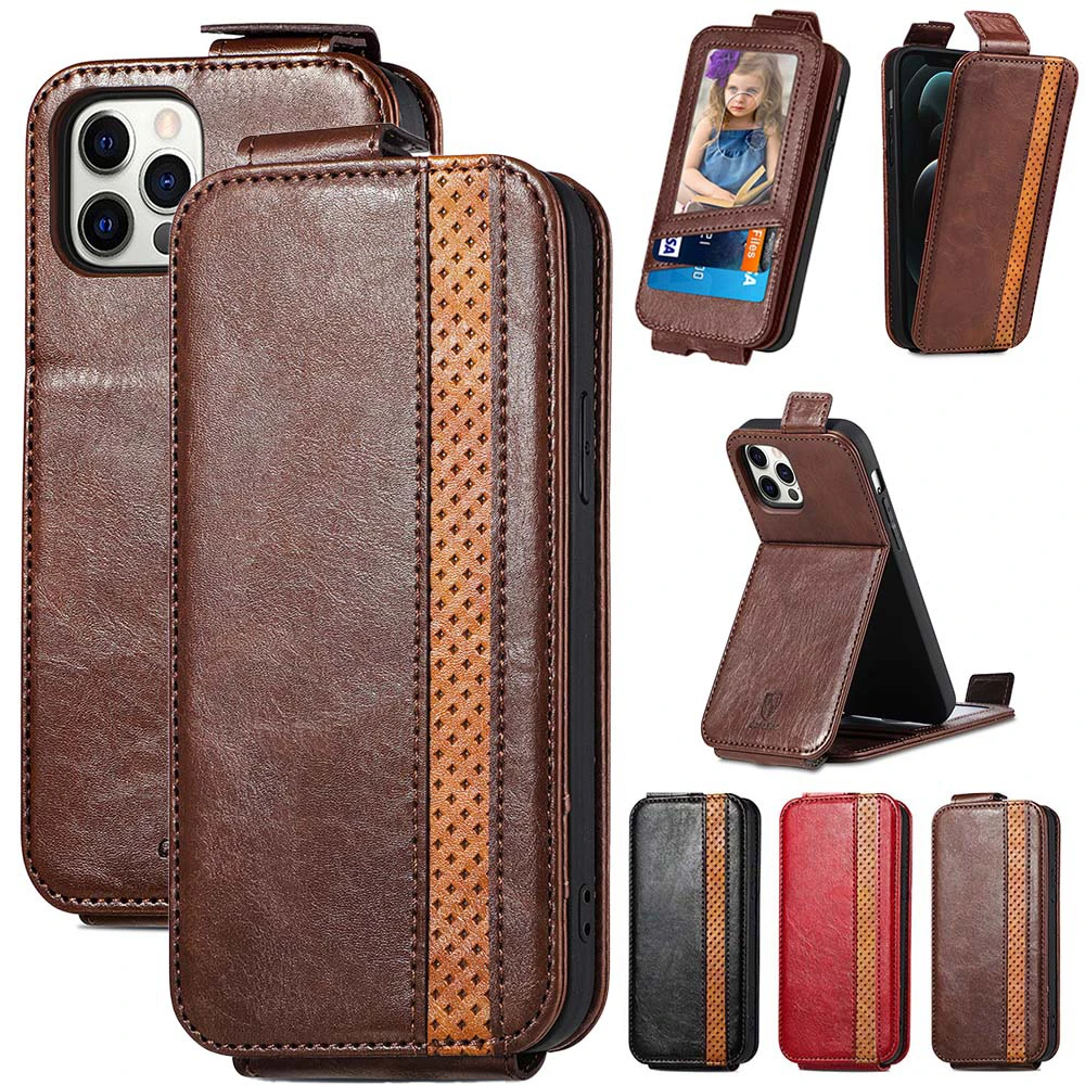 Vertical Card Holder Flip Case For Google Pixel 4A 5A 6A Google Pixel 7