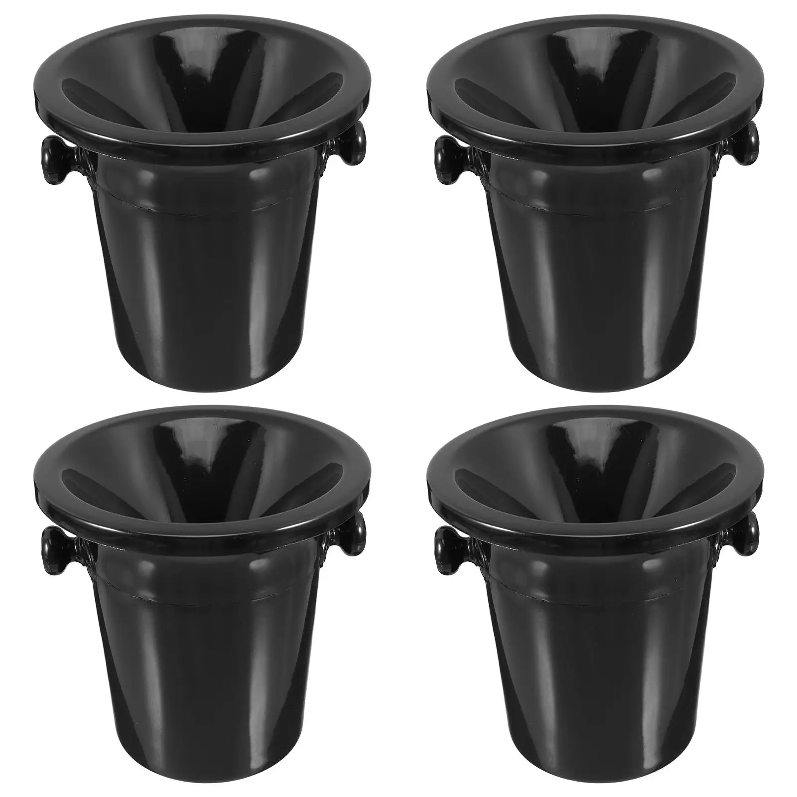 4 Pcs Spit Barrel Cocktails Western Spitting Barrels Ice Buckets Creative Wine Tasting Spittoons Plastic Accessories