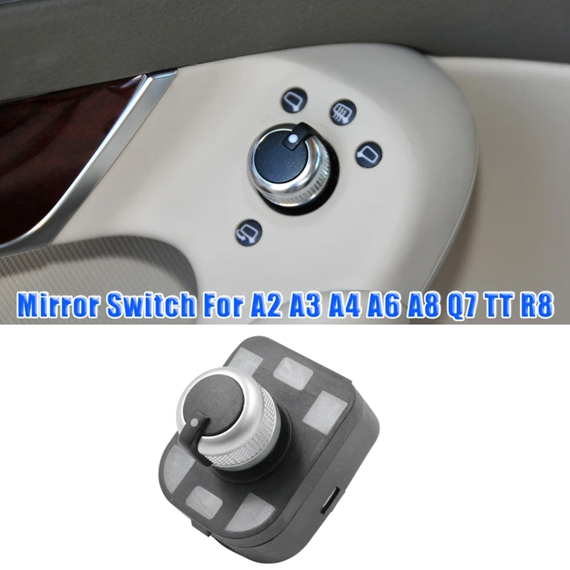 Electric Side Mirror Knob Mirror Adjust Control Switch For A2 A3 A4 A6