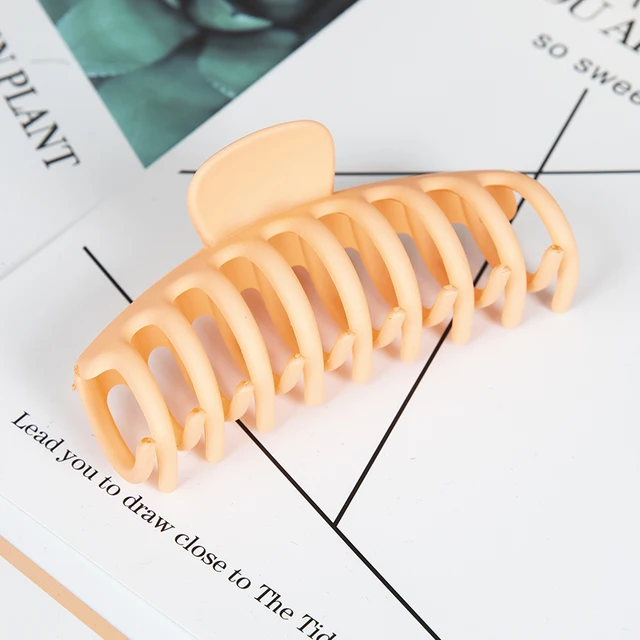 Hot Sale Solid Color Claw Clip Large Barrette Crab Hair Claws Bath Clip Ponytail Clip For Women Girls Hair Accessories Gifts X7-3-11cm