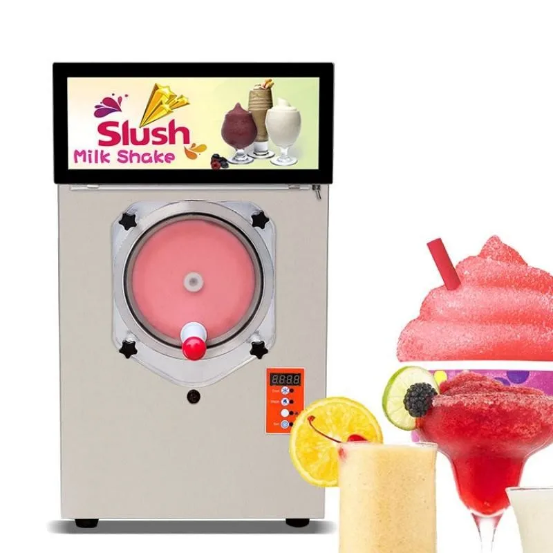 Hot selling Voltage 220v power 1.8KW Freezing bar 11L Output 80L/hour LED light screen slush ice machine