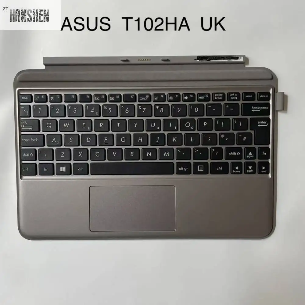 

HANSHEN английская ЛАТИНСКАЯ Испанская клавиатура для Asus Transformer Mini T102HA серая Подставка для рук верхняя крышка 0KNB1-00A4US00