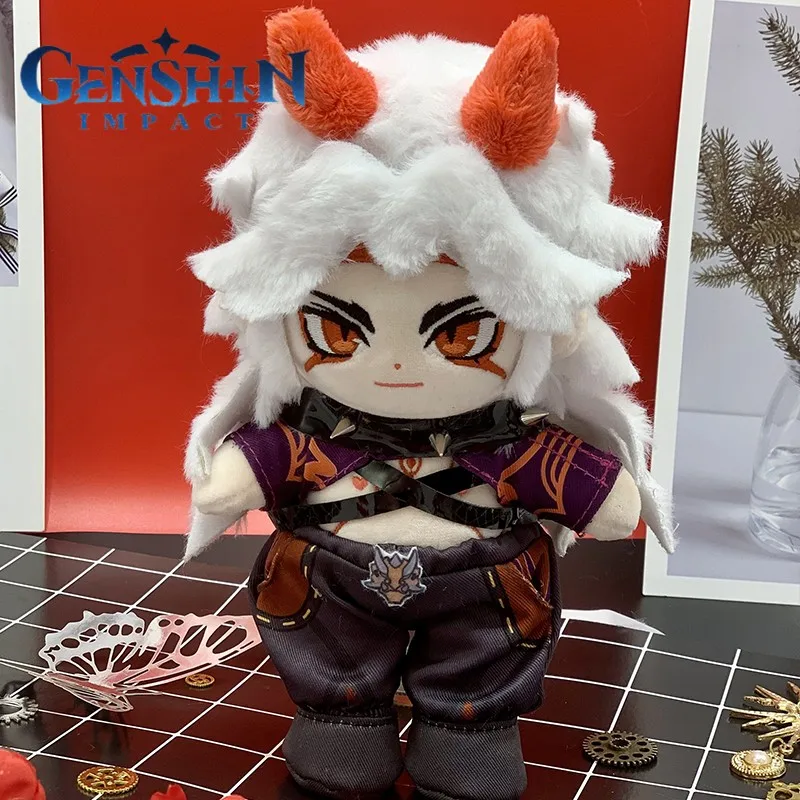 

20cm Genshin Impact Anime Figure Arataki Straight Arataki Itto Soft Stuffed Plush Doll Venti Xiao Plushie Change Clothes Toy